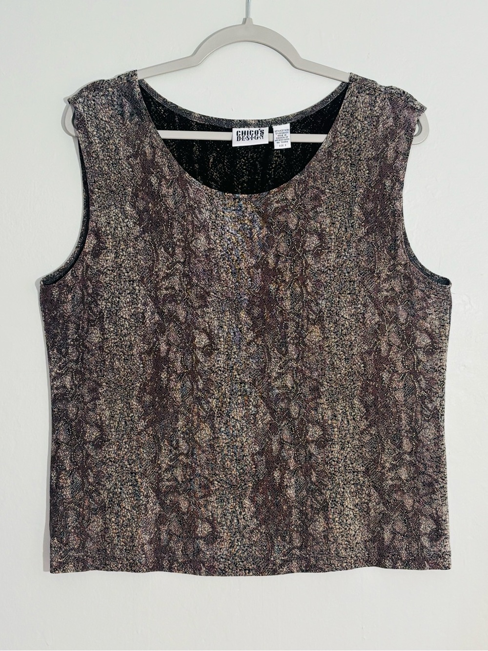 *Chico’s brown/olive stretch crop tank 3